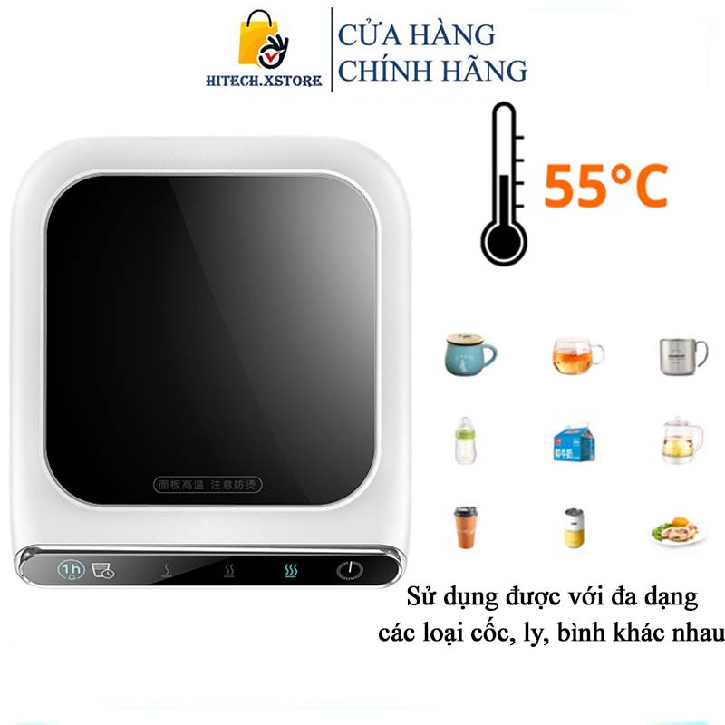 Đế Hâm Nóng Đồ Uống Mini Smart Base Đế Điện Làm Nóng Và Giữ Nhiệt Được Nhiều Loại Cốc Hộp Nhựa Hộp Giấy BH 12 Tháng