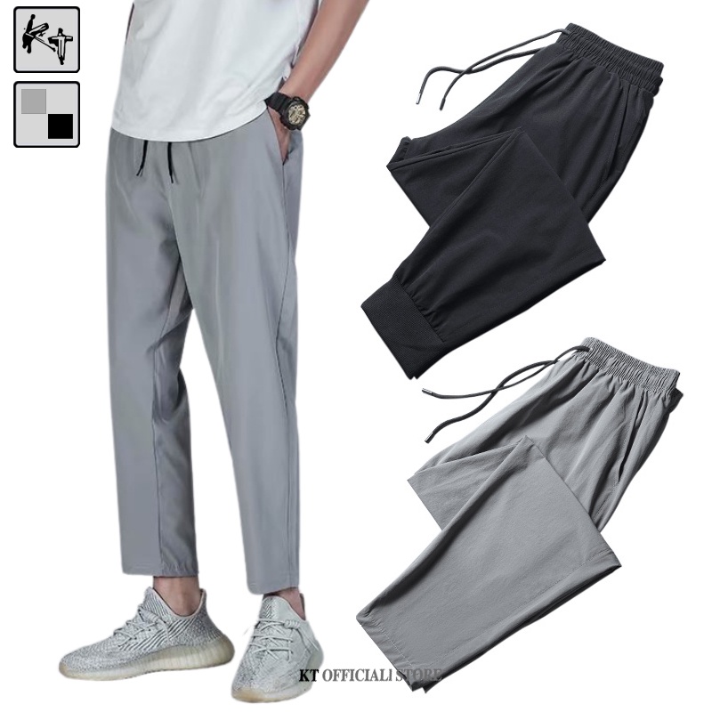 Quần thể thao chạy bộ KT vải mỏng nhanh khô size lớn s-5xl thời trang mùa hè cho nam