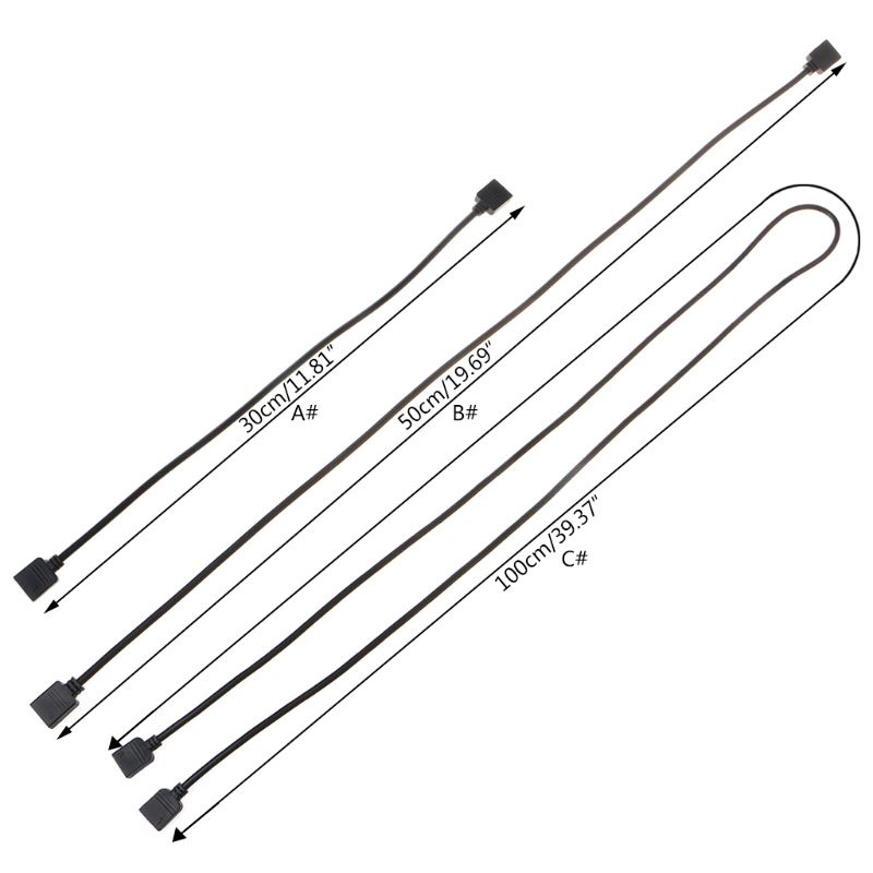 Dây Cáp Nối Dài Cổng Quạt Tản Nhiệt RGB 12V 4Pin