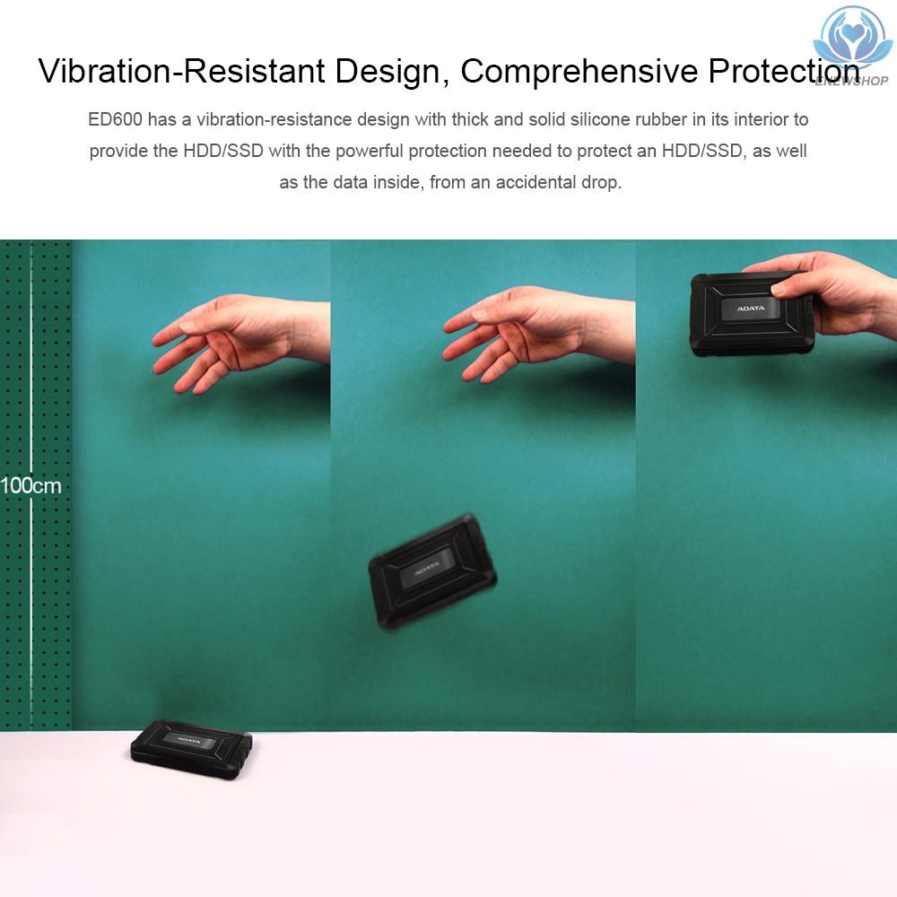 ADATA Hộp Đựng Ổ Cứng Ssd Aata Ed600 Chống Nước Ip54 Kèm Phụ Kiện Cho Máy Tính, Ps4 Xbox One | BigBuy360 - bigbuy360.vn
