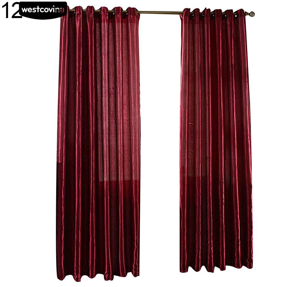 Rèm Gắn Cửa Màu Trơn 100X250Cm