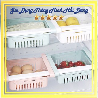 Rổ Nhựa Cài Tủ Lạnh, Tủ Đồ Đựng Thực Phẩm Đồ Đạc Có Thể Kéo Dài