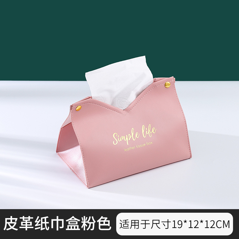 Hộp Đựng Khăn Giấy Bằng Da Thiết Kế Sáng Tạo Phong Cách Bắc Âu Sang Trọng Túi Hàn Quốc Túi Xách Da