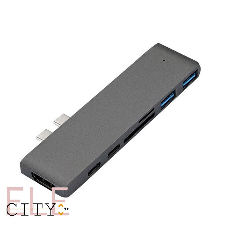 Bộ Chuyển Đổi 107ele Usb 3.1 Type-C Hub Sang Hdmi 4k Hub 3 Usb C Hub 3.0 Tf Pd Cho Macbook Pro / Air