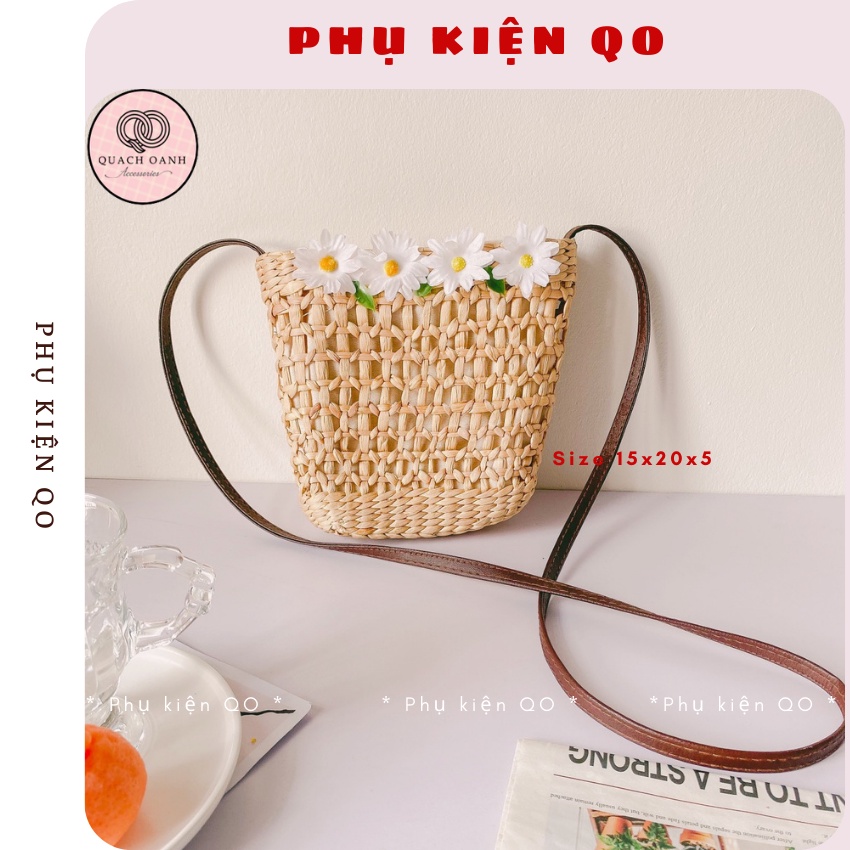Túi cói đi biển, Túi lục bình Vintage  TCLB03