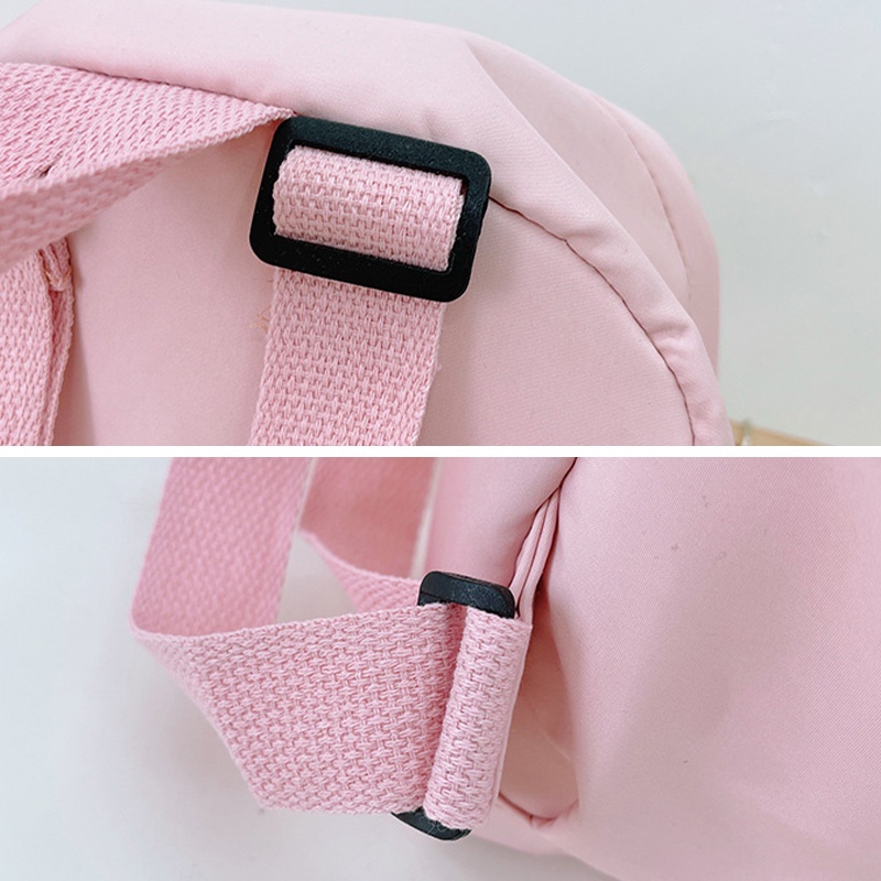 Ba Lô Đi Học Bằng Nylon Nhẹ In Họa Tiết Gấu Hoạt Hình Dễ Thương Cho Bé Mẫu Giáo