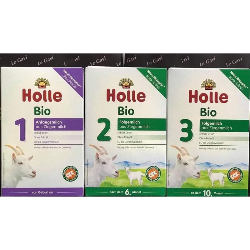 (Date mới nhất) Sữa hữu cơ Holle dê 1-2-3 (hộp 400g)