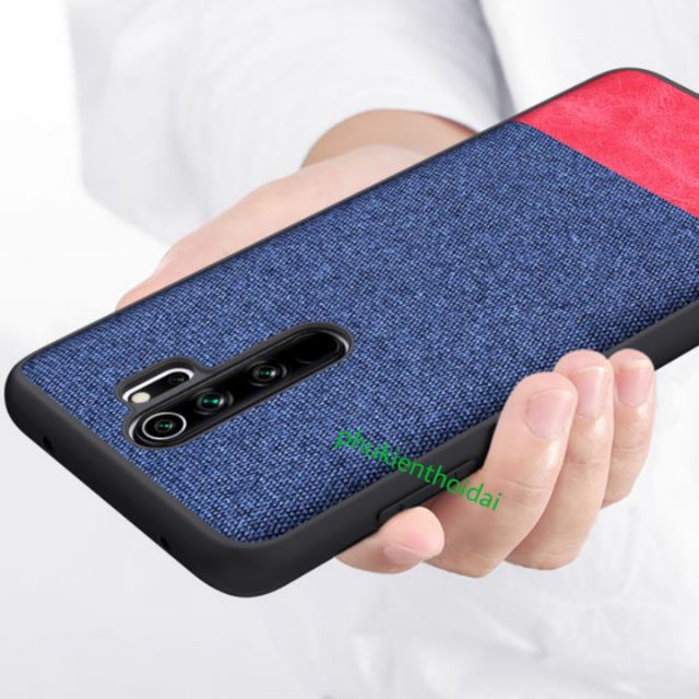 Ốp lưng Redmi Note 8 Pro chống sốc Vải Da thời trang cao cấp