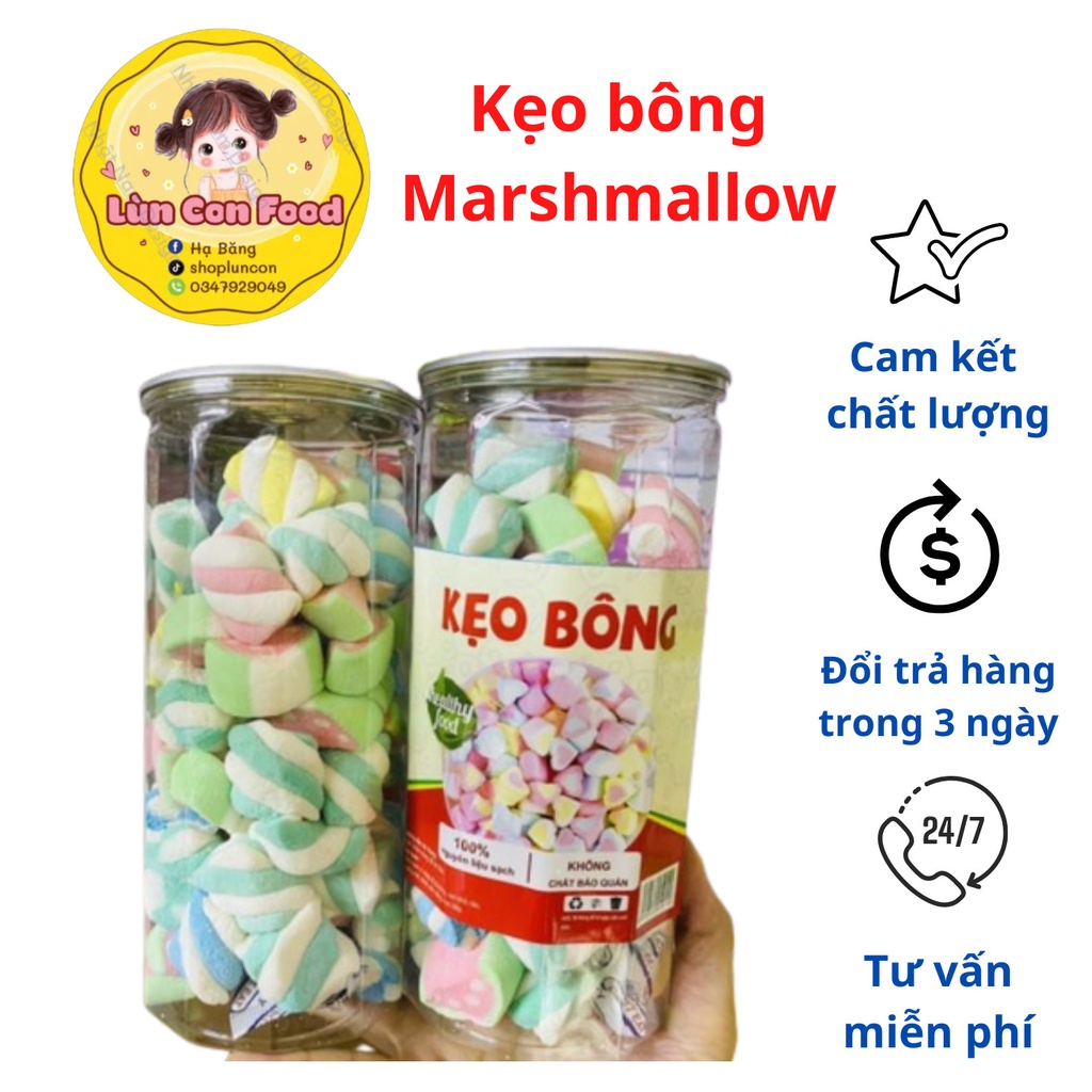 KẸO BÔNG MARSHMALLOW ❤FREESHIP❤ KẸO BÔNG MARSHMALLOW THÁI LAN SIÊU HOT