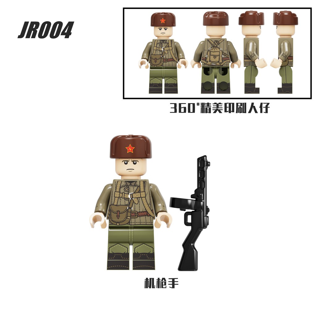 Minifigures Nhân Vật Lính Liên Xô Trong Thế Chiến 2 - Lắp Ráp Đồ WW II