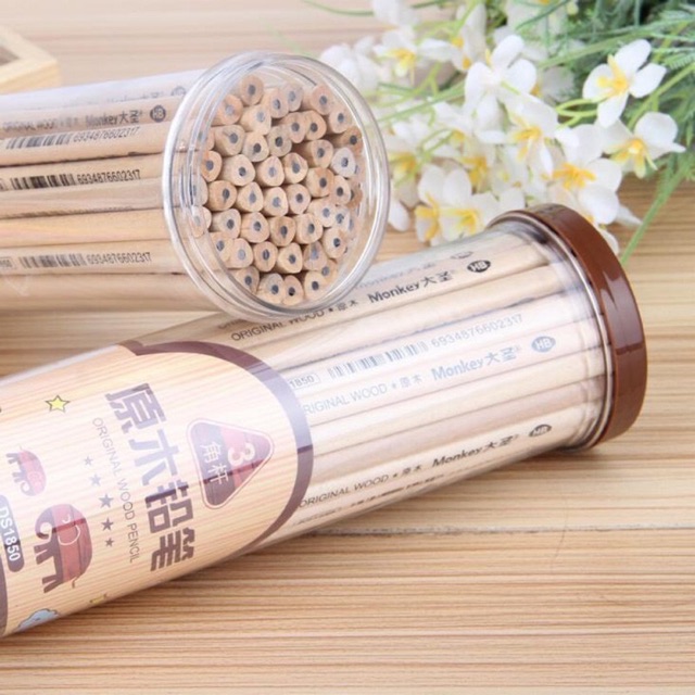 Hộp 50 cây bút chì gỗ order (yumi.shop))
