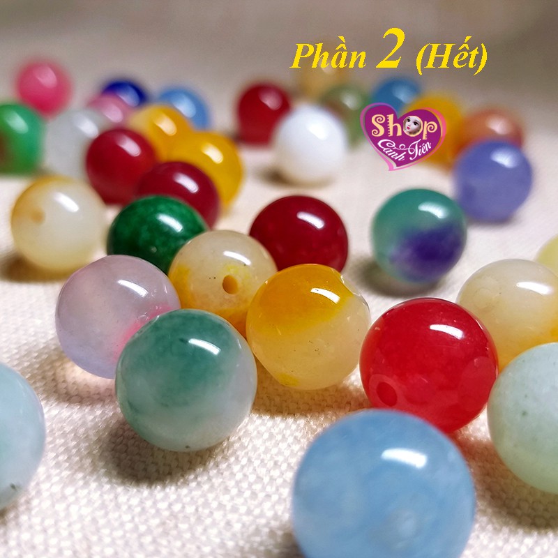 Gói hạt Đá Tròn Nhiều màu 6-10mm làm Vòng thủ công (tiếp theo)