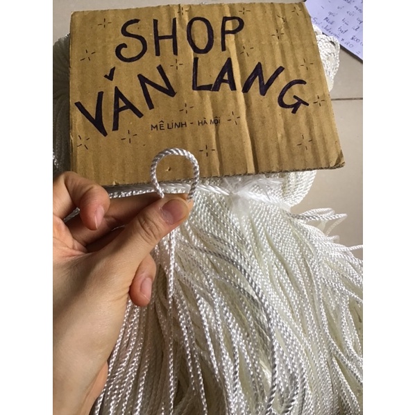 1 Mét Dây dù đan lưới, dây xà tích 4,5 li loại đẹp không giãn