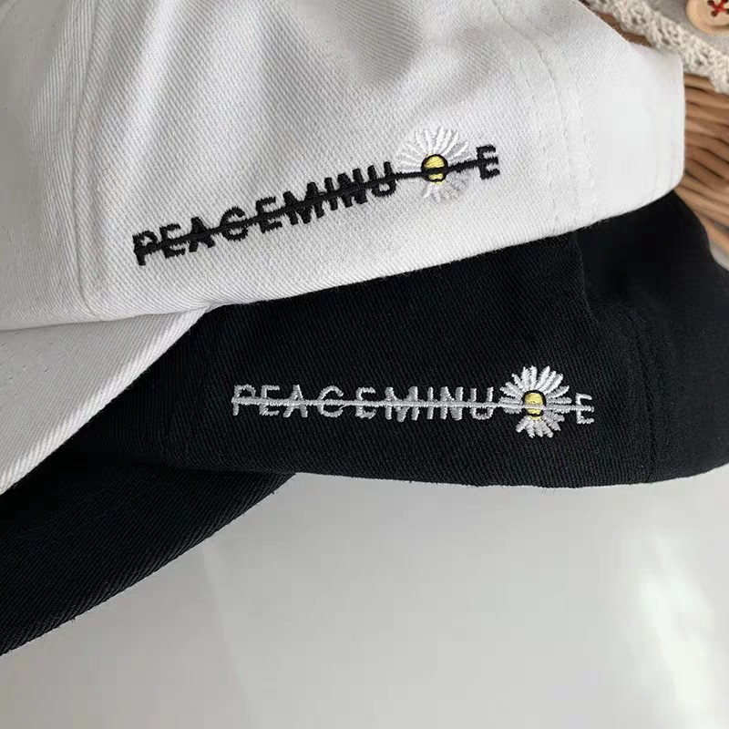 Mũ lưỡi trai nam FREESHIP Nón kết nam NK02 thêu HOA CÚC  thể thao chất kaki mềm mịn thoáng mát thấm hút mồ hôi tốt