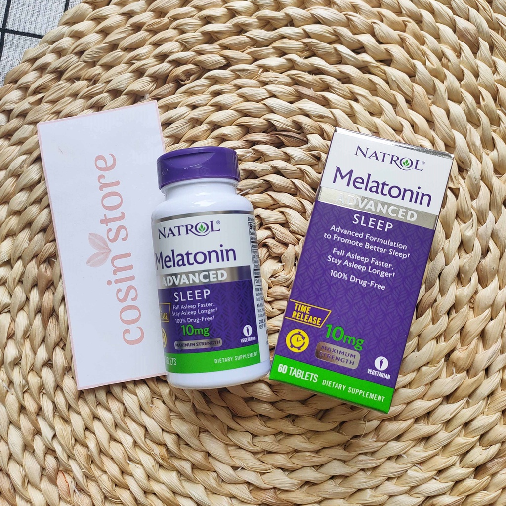 Viên Uống Natrol Melatonin 10mg 60 Viên