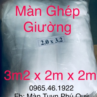 Màn Ghép 2 Giường 3.2m x 2m x 2m