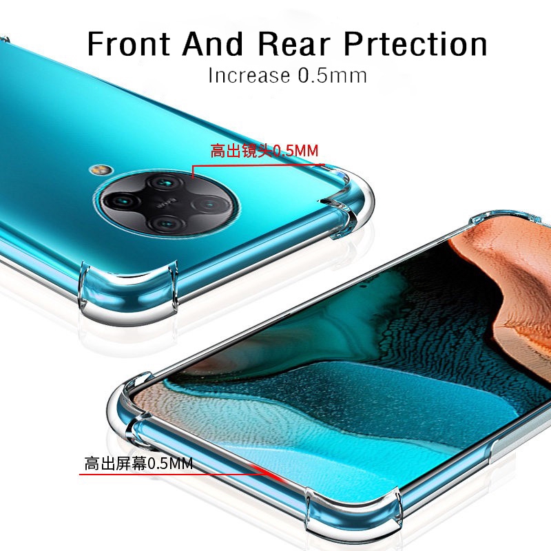 Ốp điện thoại kèm kính cường lực bảo vệ màn hình và camera sau 3 trong 1 cho Xiaomi Redmi Note 9 / Note9S / Redmi9