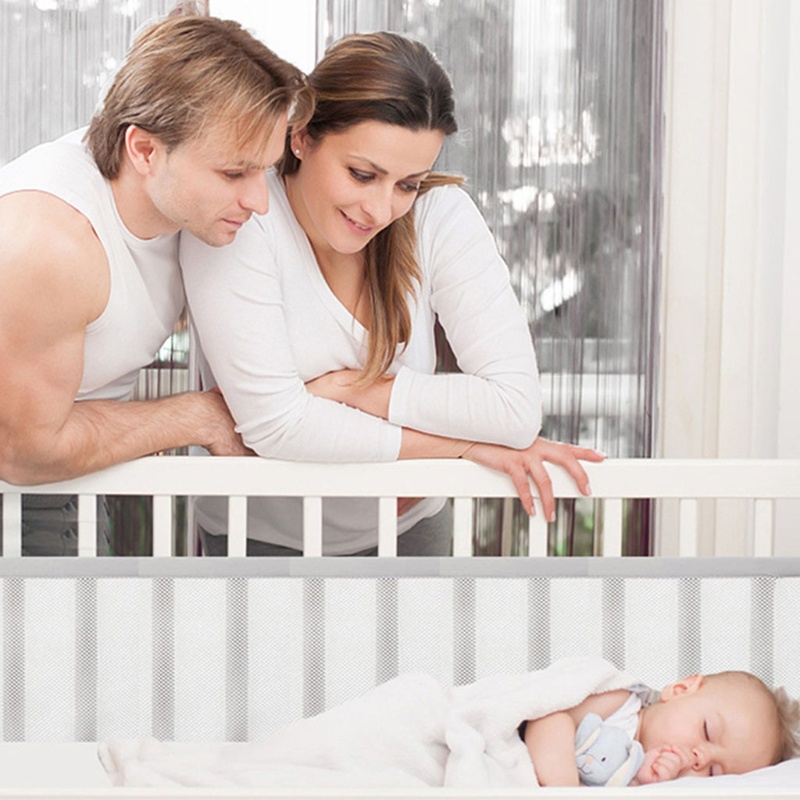 1 Bộ Lưới Chắn Giường Chống Va Chạm Cho Bé