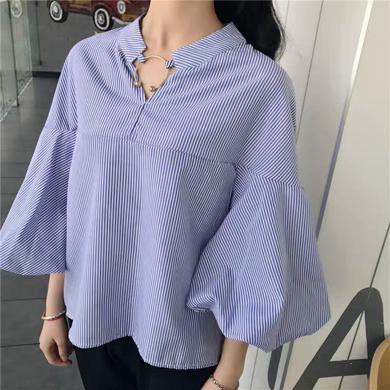 Áo tay bồng cổ phối phụ kiện (CÓ ẢNH THẬT) | BigBuy360 - bigbuy360.vn