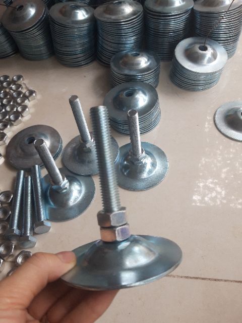 Chân tăng chỉnh thép mạ phi 90
