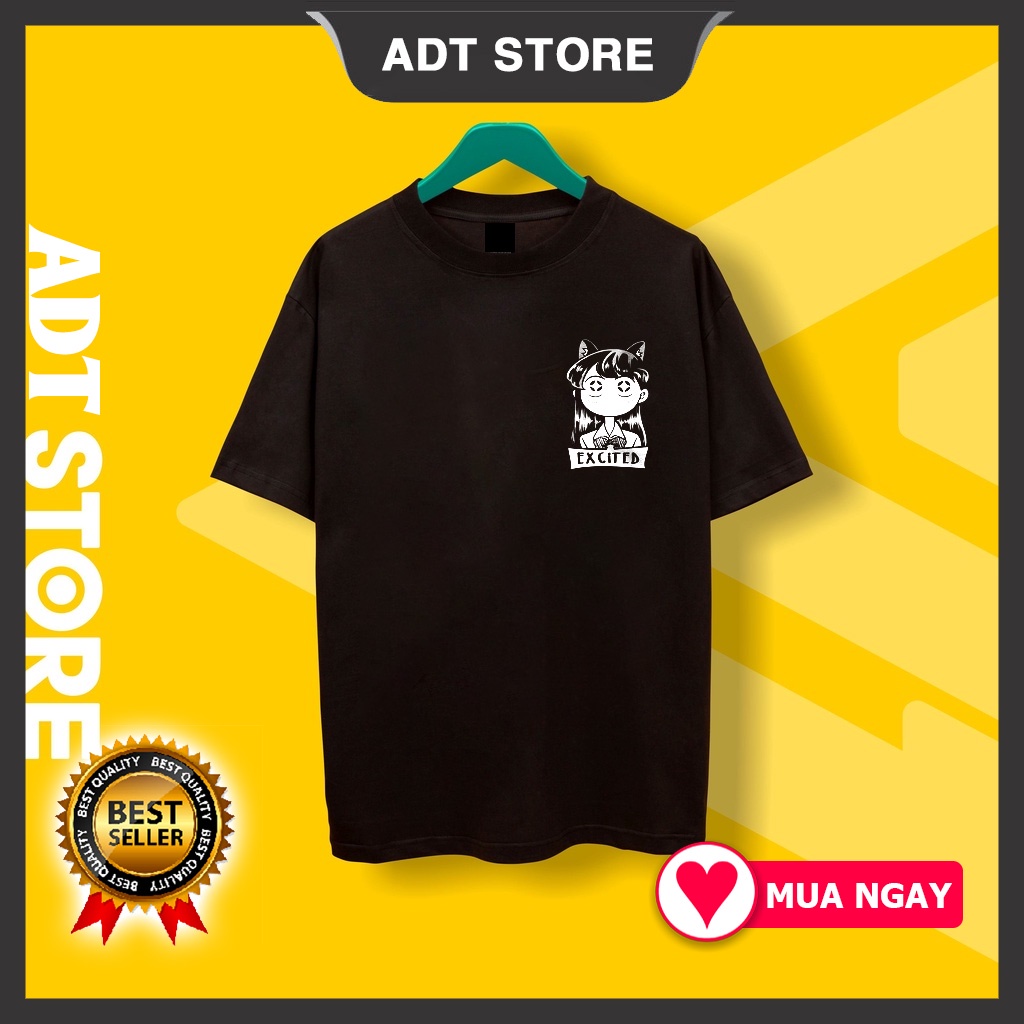 Áo thun in hình Komi Excited Pocket Anime độc đẹp