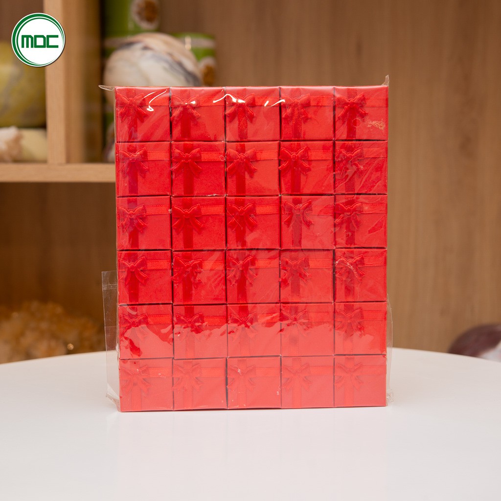 Hộp đựng nhẫn màu size 3,5x3,5x2,5cm (block 30 hộp)