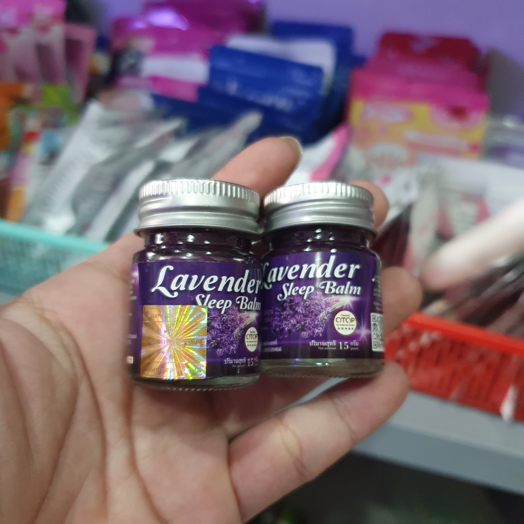 Dầu Cù Là Giúp Ngủ Ngon LAVENDER SLEEP BALM OTOP 15g Thái Lan