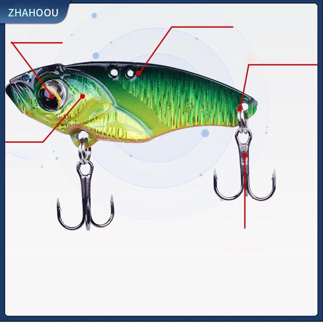 ☃Nhà☃ Mồi Câu Cá Giả Cao Cấp Bằng Hợp Kim Kẽm Đính 2 Lưỡi Câu 7g/14g