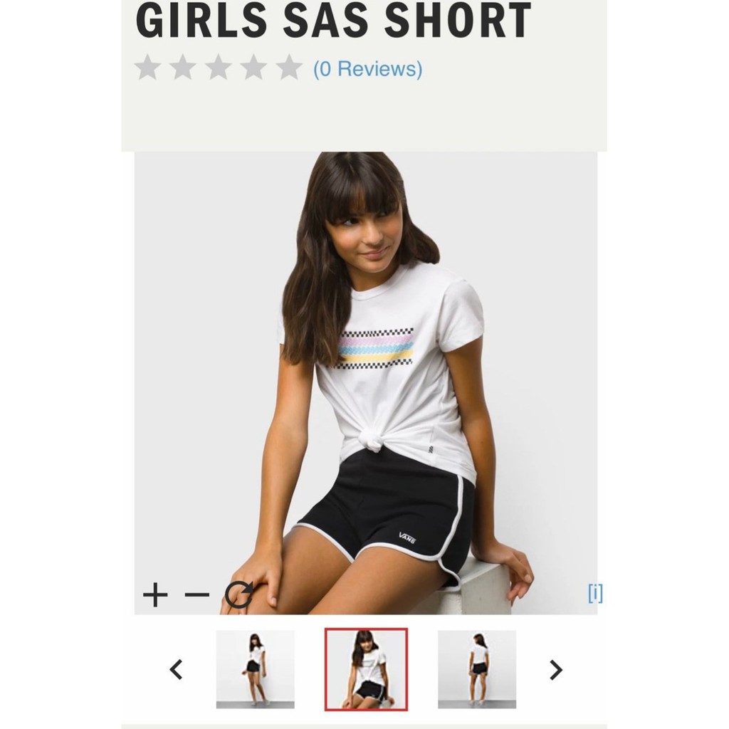 Quần Short Thun VANS THE WALL Viền Trắng In Logo Vàng Thể Thao Năng Động Cho Nữ - Hàng VIỆT NAM XUẤT KHẨU