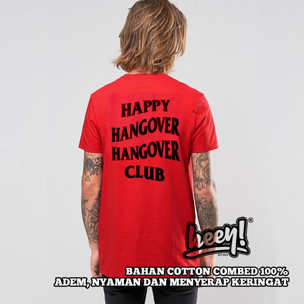 Áo Thun In Chữ Assc Happy Hangover Club Anti Social Cá Tính