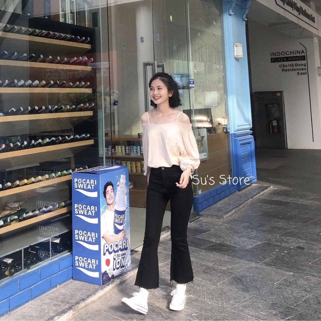 Quần jeans trơn ống loe Q135 SUSTORE