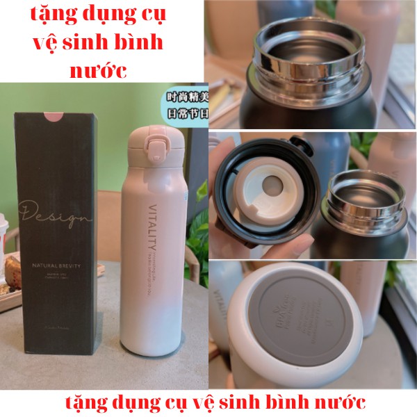 bình giữ nhiệt VITA bình nước giữ nhiệt inox 750ml bình đựng nước bình nước