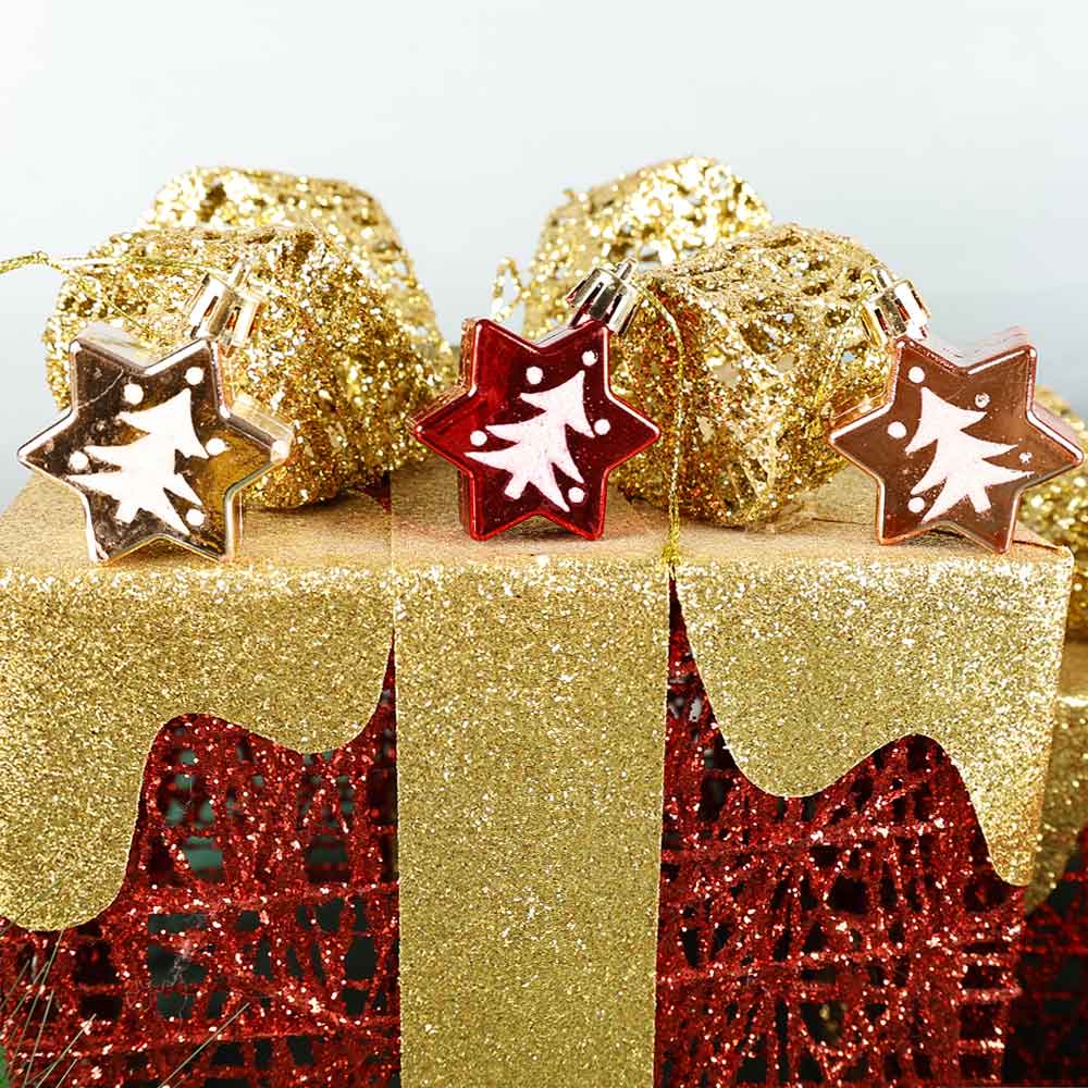 Hộp 5 Trái Châu Trang Trí Cây Thông Noel