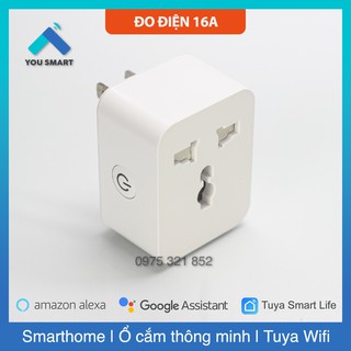 Ổ cắm thông minh wifi 16A Tuya Smartlife - Đo điện năng tiêu thụ 2021