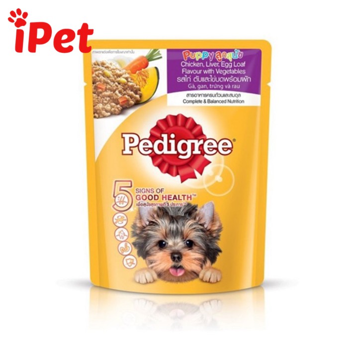 Pate Thức Ăn Mềm Cho Chó Con Pedigree Gói 80g - iPet Shop