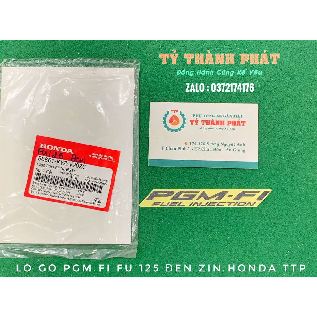 Tem Logo PGM Fi Future 125 Đen zin