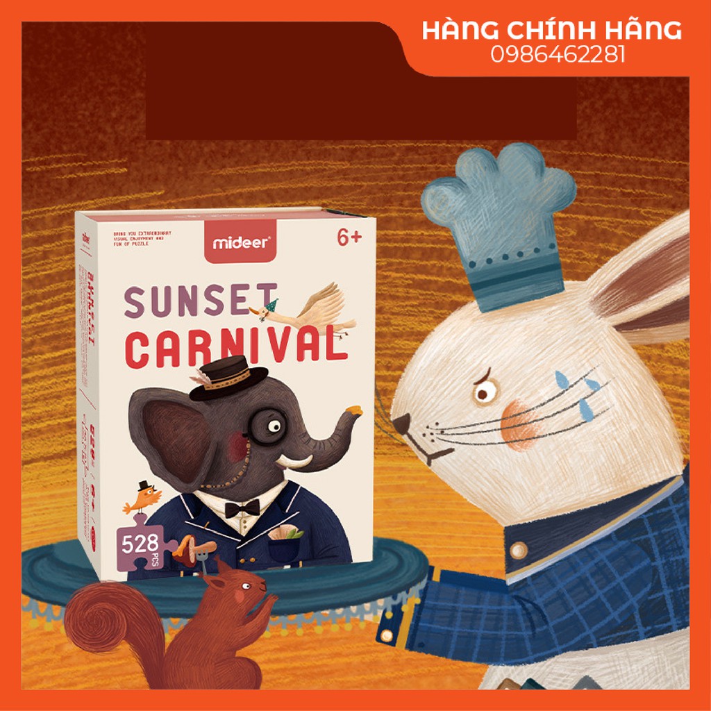 MIDEER - Bộ Xếp Hình Nâng Cao 528 Miếng Ghép Lễ Hội Hoàng Hôn Sunset Carnival