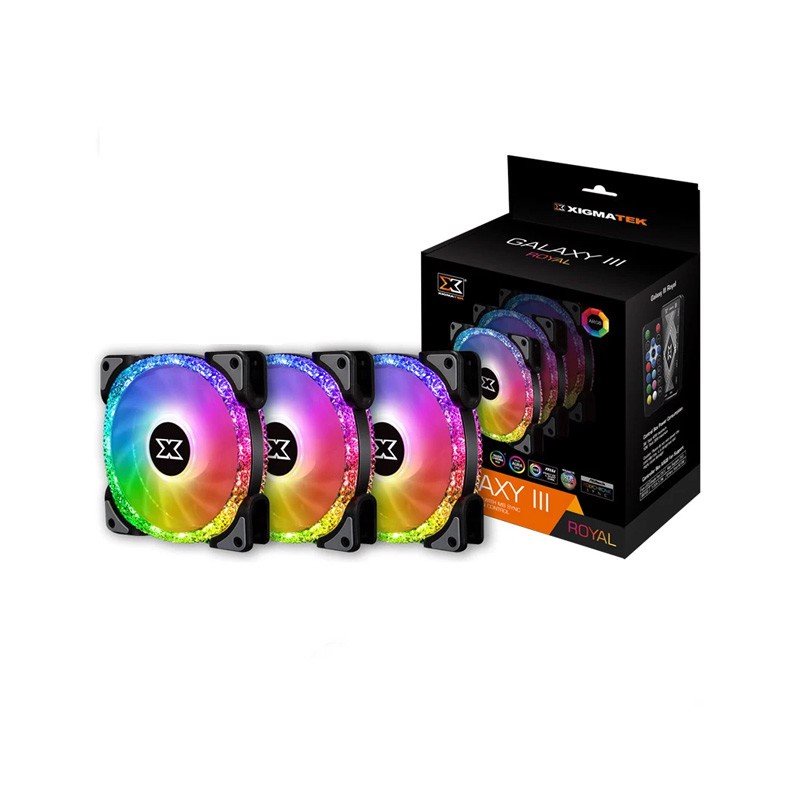 Quạt tản nhiệt Fan case Xigmatek Galaxy III Royal BR120 ARGB - Hàng Chính Hãng - Bảo hành 12 tháng