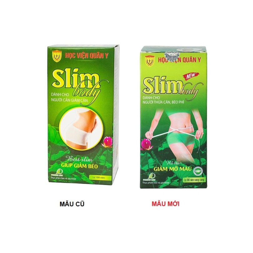 Viên Uống Giảm Cân Slim body New Học Viện Quân Y - Hỗ Trợ Giảm Cân An Toàn [Chính Hãng]