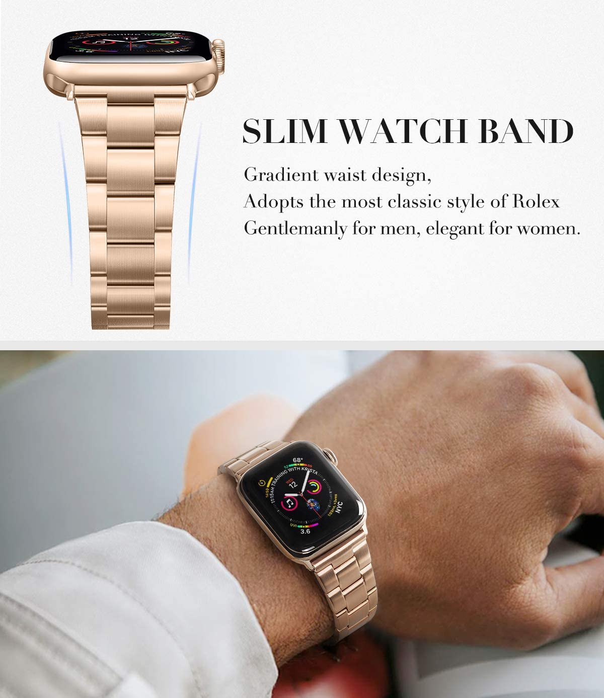 Dây Đeo Inox Cho Đồng Hồ Apple Watch Series 6 Se 5 4 3 2 1 38mm 40mm
