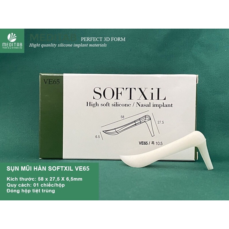 SỤN NÂNG MŨI CAO CẤP SOFTXIL VE55, 60, 65 chính hãng Korea