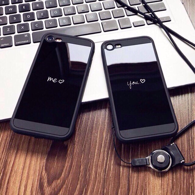 Ốp gương You and Me iPhone 6 6s 7 7 Plus 6 Plus 6s Plus 8 8 Plus X sáng bóng