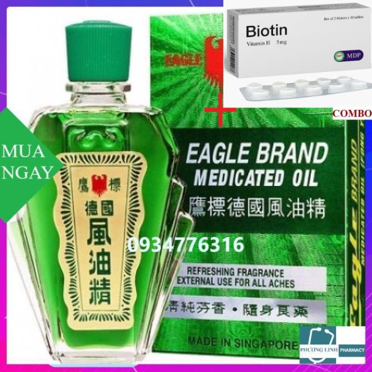 Combo Biotin 5mg+ DẦU SINH 1 NẮP 24ml