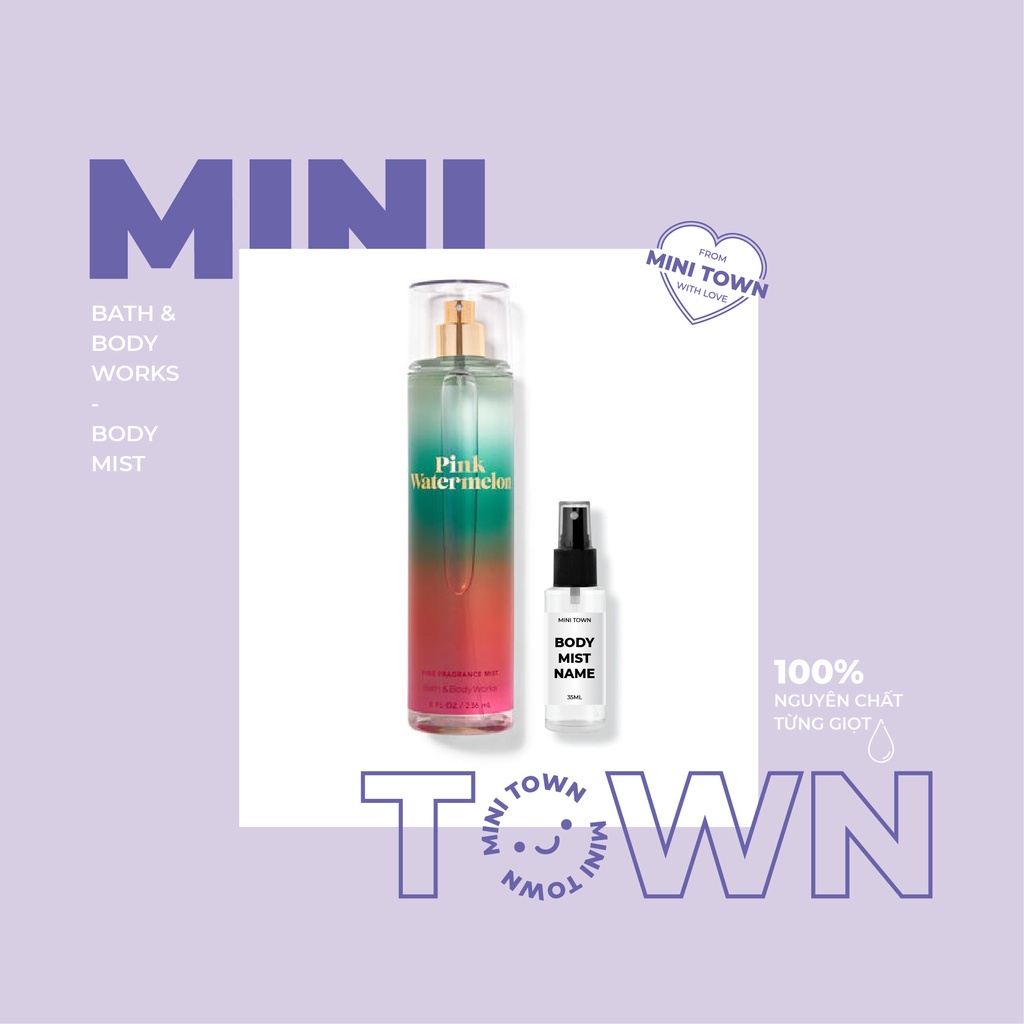 PINK WATERMELON - Xịt Thơm Lưu Hương Toàn Thân Bath & Body Works Fine Fragrance Mist