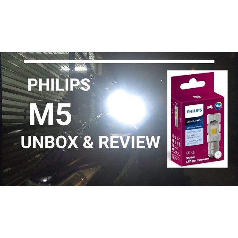 Bóng đèn pha led xe máy Philips LED M5 + 100% Siêu Sáng