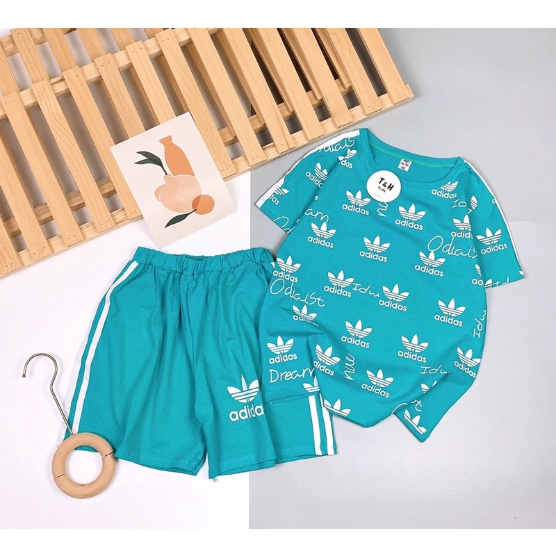 SIZE ĐẠI CỒ 18-38kg: Bộ A di dat chạy viền sọc khoẻ khoắn cho bé trai bé gái - BDDC