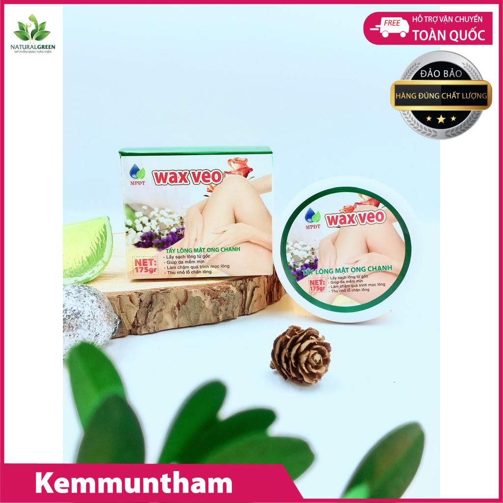 WAX LÔNG VEO Tẩy sạch MỌI VÙNG Lông + TẶNG kèm giấy wax và que gạt  chính hãng