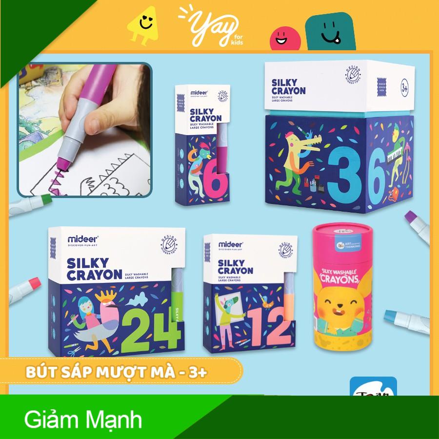 Bút Sáp Màu Lụa Silky Crayon Joan Miro Baby Roo & Mideer Cho Bé 3+