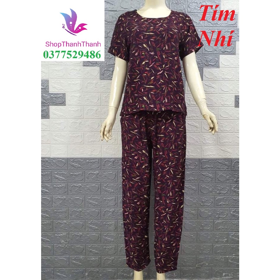 Size 5  Trung Niên QUẦN DÀI Đồ bộ mặc nhà TÔN TOLE LANH NHUNG Big Size cao cấp ShopThanhThanh