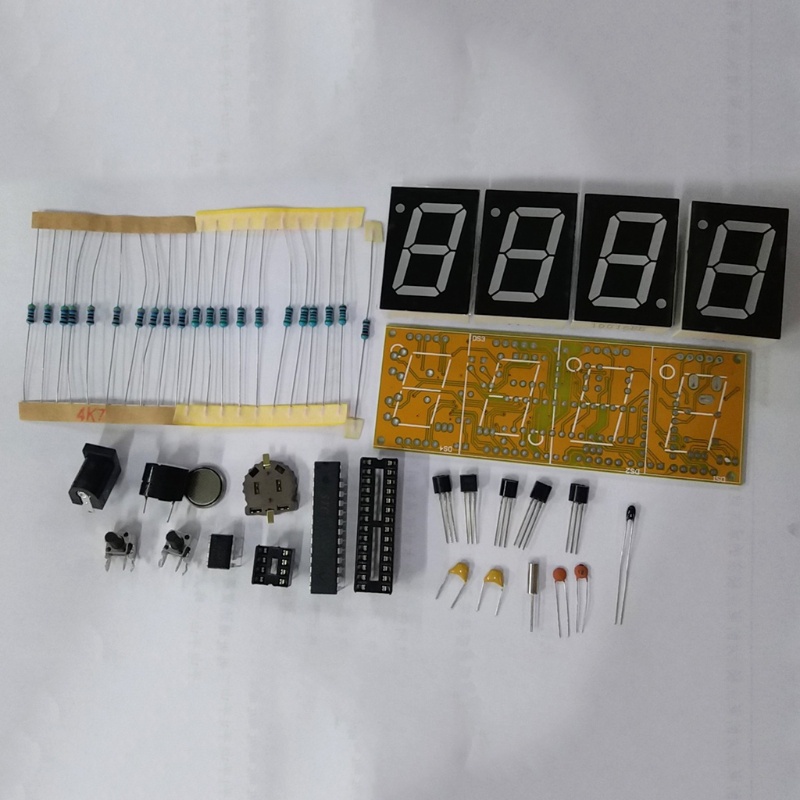 1 Bộ Đồng Hồ Điện Tử Đèn LED Kỹ Thuật Số DIY